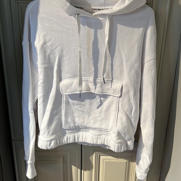 Calvin Klein white Performance hoodie NWT S - Picture 2 of 6